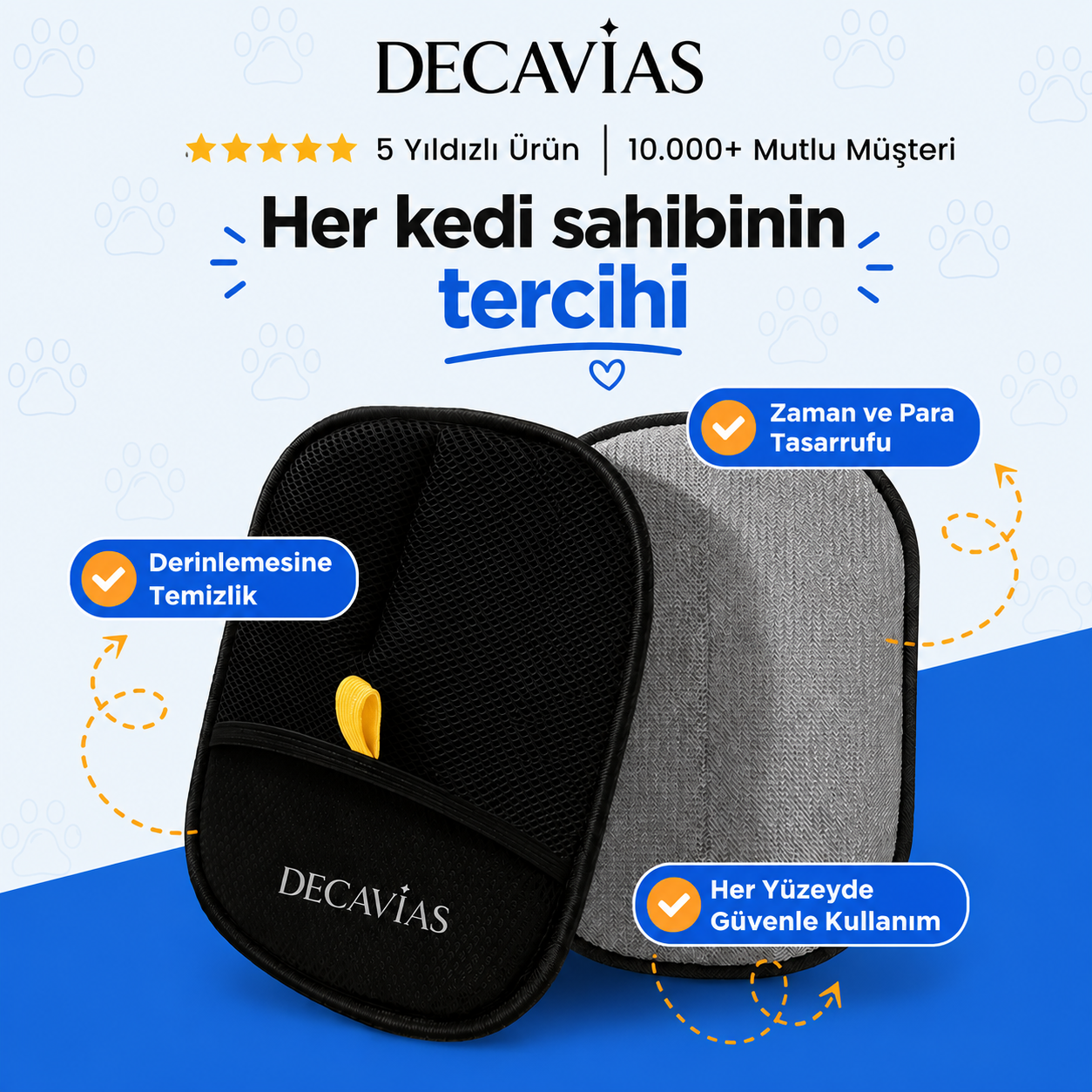 Kedi Tüy Toplama Eldiveni